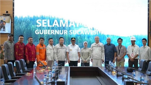 印尼中蘇拉威西省省長安瓦爾·哈菲德考察中偉北莫羅瓦利產業基地